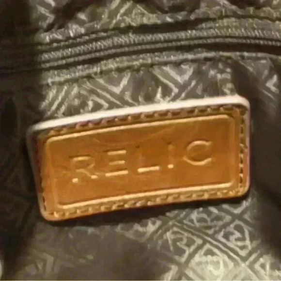 Women’s Relic By Fossil Cora Expandable Zippered Crossbody Bag: Cognac - Picture 8 of 9